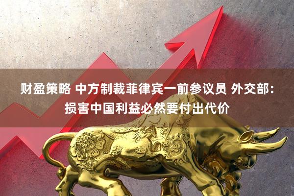 财盈策略 中方制裁菲律宾一前参议员 外交部：损害中国利益必然要付出代价
