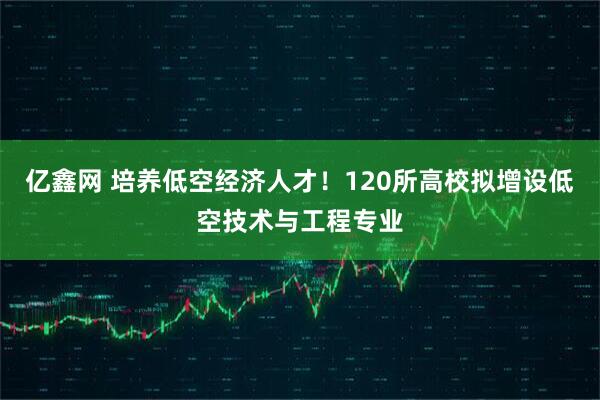 亿鑫网 培养低空经济人才！120所高校拟增设低空技术与工程专业