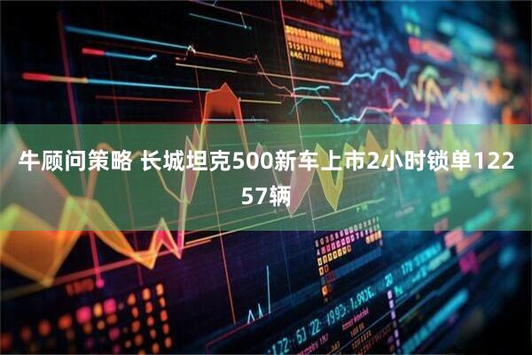 牛顾问策略 长城坦克500新车上市2小时锁单12257辆